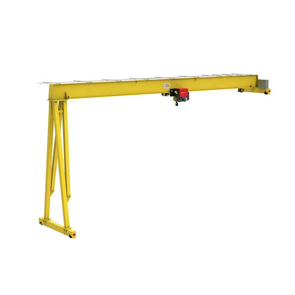 Electric hoist semi-portal crane