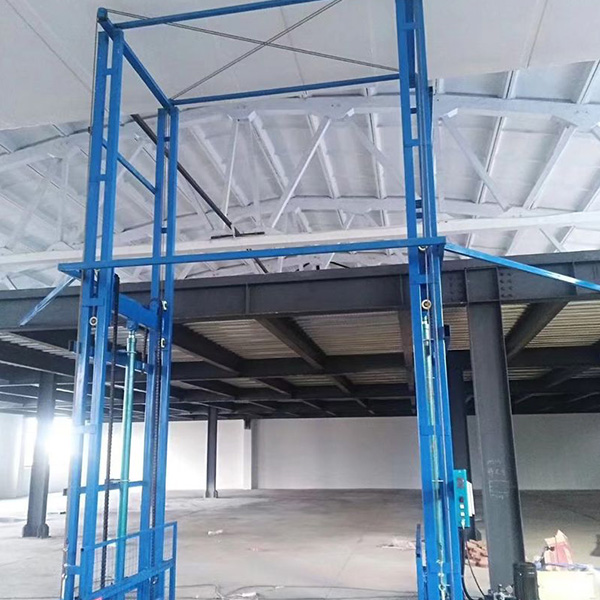 Guideway hydraulic lifting platform