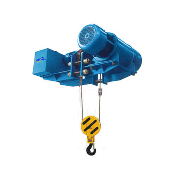 Low headroom electric wire rope hoist